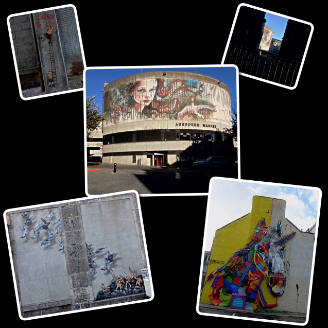 Nuart Aberdeen murals 2017 and 2018